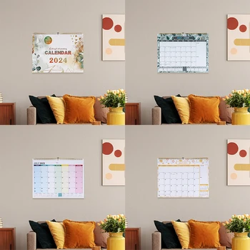 2023-2024 Офисный календарь для офиса, для домашнего домашнего семейного ежемесячного бумажного помещения, для свиданий Изображение