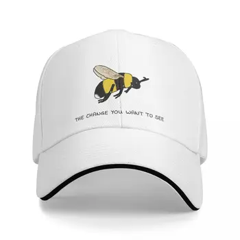Бейсболка The Bee of Change, кепка для гольфа, рождественские шапки, зимняя мужская женская Изображение