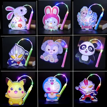 Переносная игрушка-фонарь с изображением милого мультяшного кролика, нефритовый кролик для детей, на Новый год, Маленький подарок в детский сад Изображение