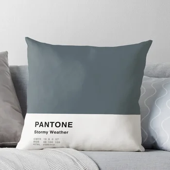 Штормовая погода серого цвета Pantone простой дизайн бросить подушку осенние украшения подушки домашний декор Изображение