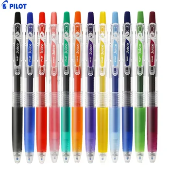 Шариковые ручки Pilot Juice с выдвижными гелевыми чернилами, 36 Цветов Cellection, 0,5 мм Extra Fine Point, Набор из 12/6 цветов Пастельный Металлик Изображение