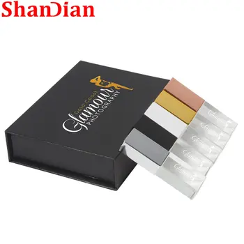 Флэш-накопитель SHANDIAN Crystal USB 2.0 64GB Wedding Gift Pen drive с индивидуальным цветным логотипом бесплатно 32GB Memory Stick U Disk 16GB Изображение