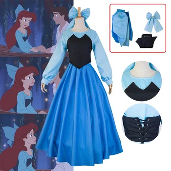 Disfraz de Ariel para mujer, traje de La Sirenita de , vestido de princesa Ariel, trajes de Halloween, carnaval, ropa para adult Изображение