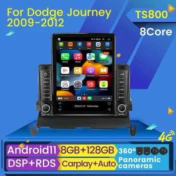 Android 11 8G + 128G 4G LTE Автомагнитола для Dodge Journey 2009-2012 GPS Навигация Carplay Авторадио Стереоплеер Автомобильный Стерео Изображение
