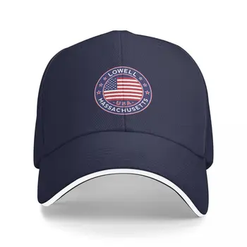 Лоуэлл, Массачусетс, бейсбольная кепка, мужская роскошная кепка с помпонами, модные женские кепки, мужские Изображение