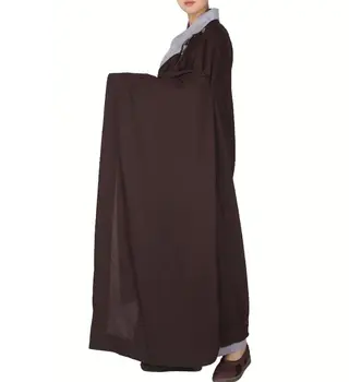 унисекс высокое качество буддийский дзен мирянин шаолиньский монах кунг-фу костюмы платье будда ряса кеса халат manyi Изображение