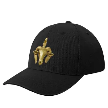 Золотой амулет в виде головы барана 664B.C. Africa, бейсбольная кепка, значок, шляпа от солнца, мужская женская кепка Изображение