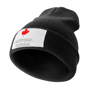 Манитоба, Канада, Вязаная кепка с кленовым листом, шляпа для гольфа, шляпа для лошади, мужские кепки, женские кепки Изображение
