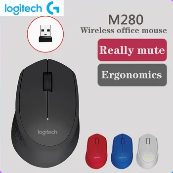 Logitech M280 Wireless Mouse Gamer Беспроводная мышь Аксессуары для игровых ноутбуков Подходит для офиса домашнего ноутбука настольного компьютера Изображение