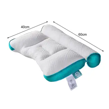 Подушка для шеи из пены с эффектом памяти, Моющаяся наволочка, подушка для поддержки шеи из пены с эффектом памяти, для спящих на боку, спине, животе, эргономичная для спальни Изображение