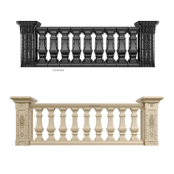 Форма для Римской колонны, форма для ограждения балкона, Европейское здание с внешней стеной, Вилла, сад, ограждение для уединения, Цементная литая форма Изображение