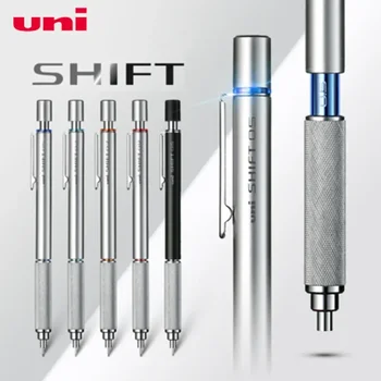1шт Японский механический карандаш Uni M5-1010 Металлический с низким центром тяжести Карандаш для рисования эскизов Активным грифелем 0.3/0.5/0.7/0.9 мм Изображение