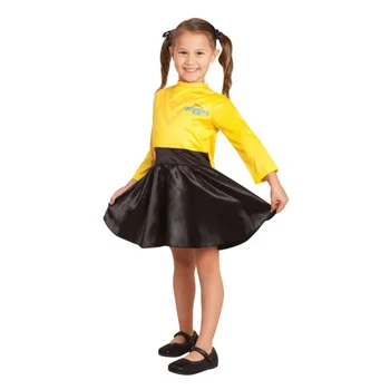 Нарядитесь Эммой из the Wiggles в этом сказочном желто-черном наряде, костюме принцессы, желтом балетном платье-пачке. Изображение