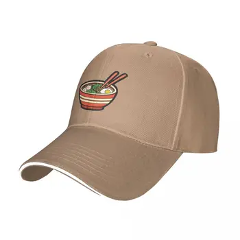 Оранжевая бейсболка с рисунком чаши для рамена, Новая в шляпе, черная, новая шляпа, аниме-шляпы, мужские, женские Изображение