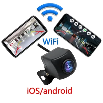 Универсальная Беспроводная Автомобильная Камера Заднего Вида WIFI 170 Градусов Камера Заднего Вида HD Ночного Видения Парковка Для iPhone Android 12V Cars #30 Изображение