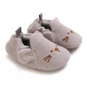 Новая весенне-осенняя милая детская обувь для новорожденных, нескользящая милая мультяшная обувь для ходьбы, детская повседневная обувь Изображение