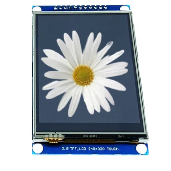 2,8-дюймовый синий TFT ЖК-модуль с сенсорным экраном 320240 LED 4 ILI9341 на складе фабрики elektronika Изображение