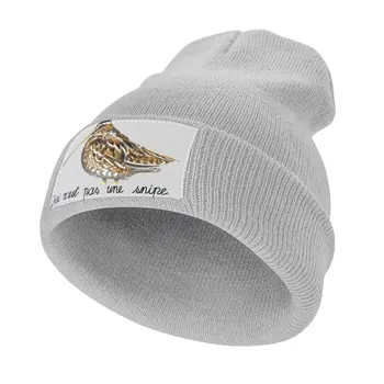 Ceci N'est Pas Une Бекас (Wilson's Snipe) Вязаная шапка-ушанка элитного бренда для гольфа, мужская и женская каска Изображение