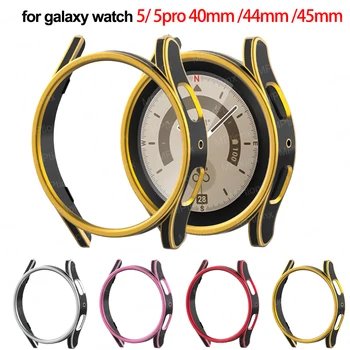 Чехол для Samsung Galaxy Watch 5 40 мм 44 мм PC Bumper Screen Protector Galaxy Watch 5 Pro 45 мм Универсальная Оболочка для Galaxy Watch Изображение