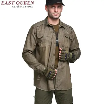 Куртка в стиле милитари, мужская военная куртка, мужская тонкая куртка-бомбер, мужская куртка-бомбер KK1871 H Изображение