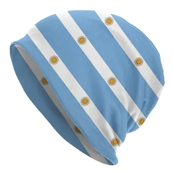 Капот унисекс с флагом Аргентины, тонкие ветрозащитные двухслойные шляпы для мужчин и женщин Изображение