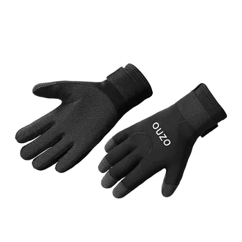 Неопреновые перчатки по заводской цене, прочные кеваровые 3 мм противоскользящие неопреновые перчатки для дайвинга Изображение
