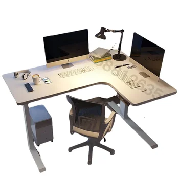 Электрический подъемный стол, домашний рабочий стол, Стоящий рабочий стол, верстак, Интеллектуальный Компьютерный стол, регулируемый Изображение