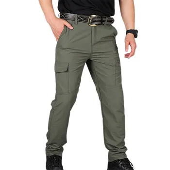 Мужские брюки Повседневные Брюки-Карго Militari Tactic Армейские Брюки Мужские Дышащие Водонепроницаемые Брюки С Несколькими Карманами Размер S-5XL Плюс Размер Изображение