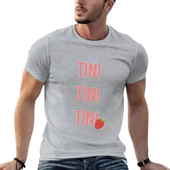 Футболка TINI TINI TINI, забавная футболка, эстетичная одежда, простые белые футболки, мужские Изображение