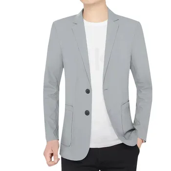 5936-RR-2023 Новое весенне-осеннее мужское тонкое пальто среднего и пожилого возраста, деловой повседневный костюм на заказ Изображение
