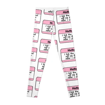 Бейдж с именем диабета - Розовые леггинсы, спортивные штаны, женские леггинсы для гимнастки Изображение