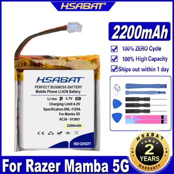 Аккумулятор HSABAT mouse 5G Mamba 2200mAh для Razer mouse 5G Mamba Batteries Изображение