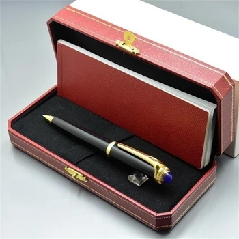 Шариковая ручка высшего качества Black CT, канцелярские принадлежности для бизнеса, роскошные ручки для заправки, Выбираемая коробка для ручек Изображение