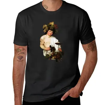 Новая футболка Caravaggio Bacchus, графическая футболка, футболки для мальчиков, мужские хлопчатобумажные футболки Изображение