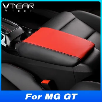 Для MG5 MG GT 2023 2024 Автомобильный Центральный Подлокотник Защитный Чехол Коврик Из Искусственной Кожи Модификация Внутренней Отделки Автоаксессуары Изображение