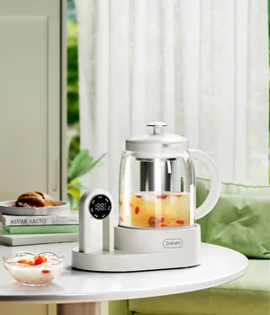 Небольшой электрический чайник для офиса и дома, многофункциональный чайник для приготовления чая с пользой для здоровья и функцией тушения Изображение