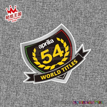 Для чемпионата мира Aprilia Racing 54 Наклейки для мотоциклов и мотобайков Водонепроницаемые наклейки 20 Изображение