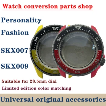 Seiko SKX007 модифицированный корпус часов аксессуары для часов с механизмом seiko 4R/NH35/NH36 для дайвинга с циферблатом 28,5 мм Изображение