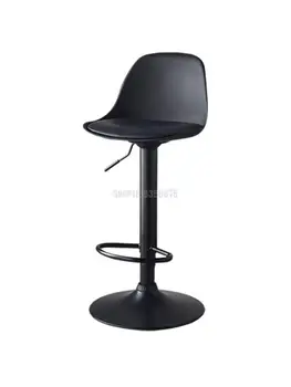 Подъемник для барного кресла с поворотной спинкой барный стул домашний барный стул современный минималистичный барный стул для стойки регистрации кассира Изображение