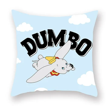 Чехол для подушки Disney Dumbo Для мальчиков и девочек, наволочка для пары, декоративные наволочки 40x40 45x45 см Изображение