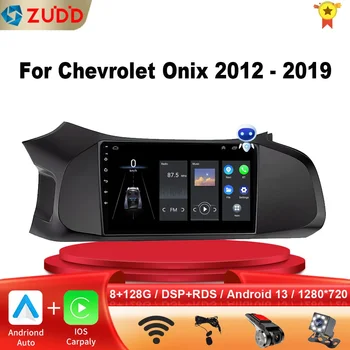 9-дюймовый автомобильный радиоприемник Android 2 Din для Chevrolet Onix 2012 - 2014 2015 2016 2016- 2019 Мультимедийный плеер WIFI GPS CarPlay 2din Изображение