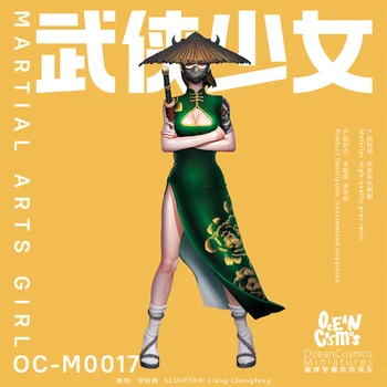 Миниатюры OceanCosmos, Оригинал, Девушка из китайских боевых искусств, война с холодным оружием, сексуальная девушка, Неокрашенная модель из смолы, фигурка GK Изображение