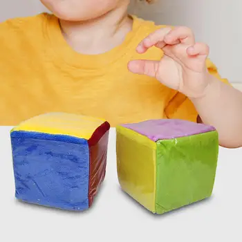Обучающие кубики из пеноматериала Z30 с прозрачными карманами, разноцветные игровые кубики, мягкие пенопластовые кубики, обучающие игре для малышей, маленьких детей Изображение