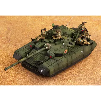 Масштабная модель 1/72 Армия Украины 5 Фигурок солдата-танкиста Макет сцены войны Военный Миниатюрный Солдат Кукла из смолы Изображение