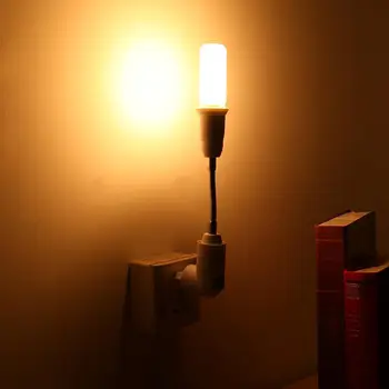 Преобразователь цоколя и держателя лампы E27 в E27, преобразователь адаптера освещения 85-285 В, Огнестойкое освещение в домашней комнате Изображение