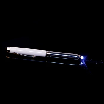 Стилус с емкостным сенсорным экраном 3в1, шариковая ручка, светодиодный фонарик для Ipad Изображение