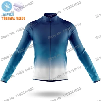2023 Велосипедная одежда Ocean Зимняя велосипедная майка Мужская велосипедная рубашка с длинными рукавами Велосипедная рубашка Изображение