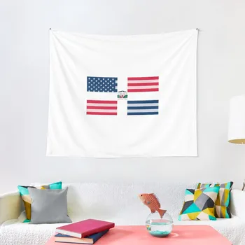 Доминиканская Республика Дизайн Американского Флага Гобеленовое Украшение Эстетический Наружный Декор Домашние Декораторы Изображение