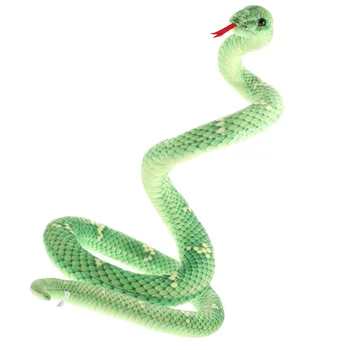 Мягкая Змея Плюшевая игрушка Мягкая Змея Поддельная Змеиная Бутафория Большая Игрушка-Змея Длинная Поддельная Змея Изображение