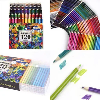 120 цветных эскизов деревянными цветными карандашами масляными карандашами цветными карандашами красными карандашами цветными карандашами Изображение